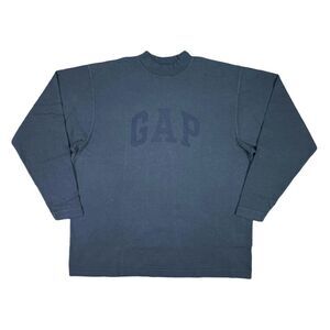 Yeezy GAP Engineered by Balenciaga Dove Long Sleeve Tee - Size Medium - Black